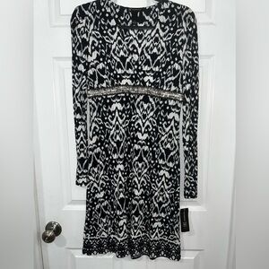 INC International Concepts beaded V neck dress